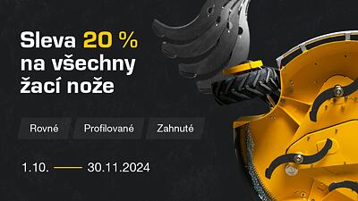 Sleva 20 % na všechny žací nože!