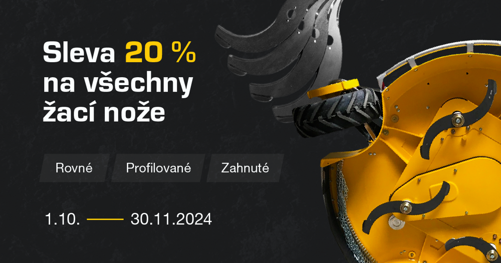 Sleva 20 % na všechny žací nože!